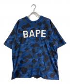 A BATHING APEアベイシングエイプ）の古着「リバーシブル カモフラージュ Tシャツ」｜ネイビー