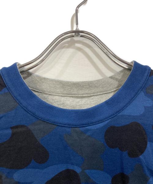 A BATHING APE（アベイシングエイプ）A BATHING APE (アベイシングエイプ) リバーシブル カモフラージュ Tシャツ ネイビー サイズ:SIZE Mの古着・服飾アイテム