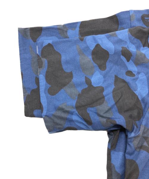 A BATHING APE（アベイシングエイプ）A BATHING APE (アベイシングエイプ) リバーシブル カモフラージュ Tシャツ ネイビー サイズ:SIZE Mの古着・服飾アイテム