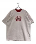 A BATHING APEアベイシングエイプ）の古着「Moonface ロゴ Tシャツ」｜ピンク