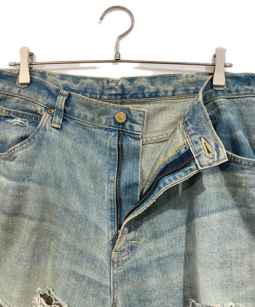 LEE（リー）LEE (リー) BEAMS (ビームス) クラッシュバギーデニムパンツ インディゴ サイズ:ｗ32の古着・服飾アイテム