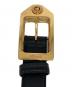 VERSACE (ヴェルサーチェ) メドゥーサ ビギー レザーベルト ブラック：20000円