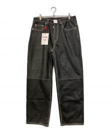 SUPREME×TRUE RELIGION（シュプリーム×トゥルー レリジョン）の古着「Loose Fit Leather Pant」｜ブラック
