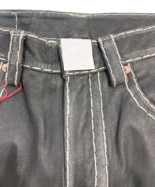 SUPREME（シュプリーム）Supreme (シュプリーム) TRUE RELIGION (トゥルー レリジョン) Loose Fit Leather Pant ブラック サイズ:32の古着・服飾アイテム