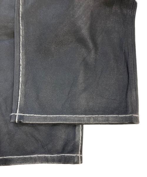 SUPREME（シュプリーム）Supreme (シュプリーム) TRUE RELIGION (トゥルー レリジョン) Loose Fit Leather Pant ブラック サイズ:32の古着・服飾アイテム