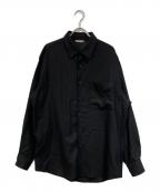AURALEEオーラリー）の古着「SUPER LIGHT WOOL SHIRTS」｜ブラック