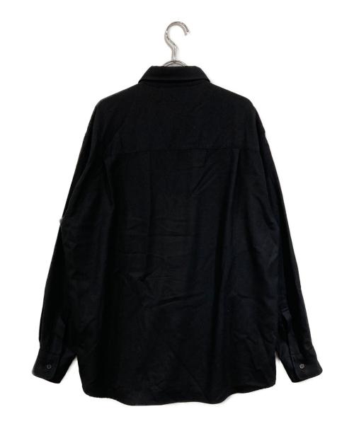 AURALEE（オーラリー）AURALEE (オーラリー) SUPER LIGHT WOOL SHIRTS ブラック サイズ:SIZE 3の古着・服飾アイテム