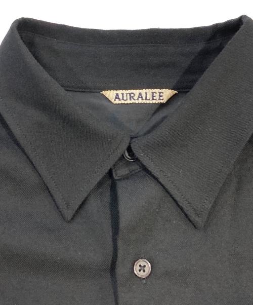 AURALEE（オーラリー）AURALEE (オーラリー) SUPER LIGHT WOOL SHIRTS ブラック サイズ:SIZE 3の古着・服飾アイテム