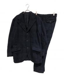COMME des GARCONS HOMME（コムデギャルソン オム）の古着「チェック柄セットアップ」｜ネイビー