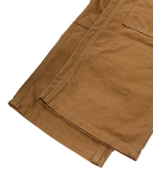 CarHartt（カーハート）CarHartt (カーハート) FIRM DUCK DOUBLE-FRONT DUNGAREE ブラウン サイズ:SIZE 86cm (W34)の古着・服飾アイテム