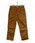 CarHartt（カーハート）の古着「FIRM DUCK DOUBLE-FRONT DUNGAREE」｜ブラウン
