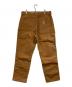 CarHartt (カーハート) FIRM DUCK DOUBLE-FRONT DUNGAREE ブラウン サイズ:SIZE 86cm (W34)：12000円