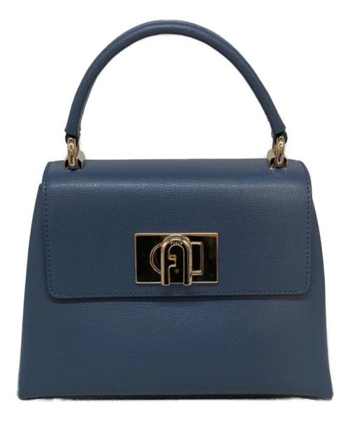 FURLA（フルラ）FURLA (フルラ) Furla 1927 トップハンドル MINI ブルーの古着・服飾アイテム