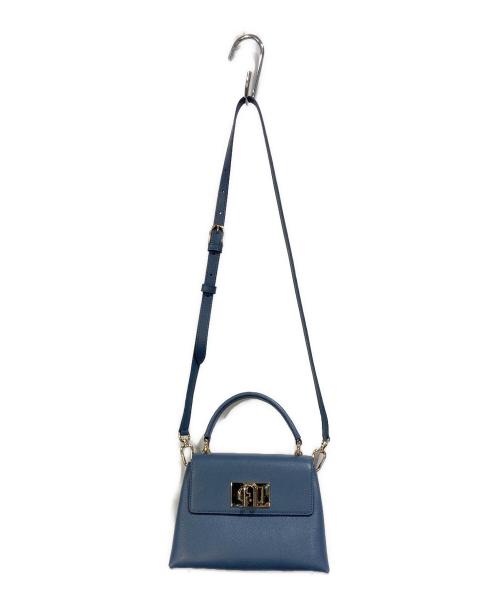 FURLA（フルラ）FURLA (フルラ) Furla 1927 トップハンドル MINI ブルーの古着・服飾アイテム