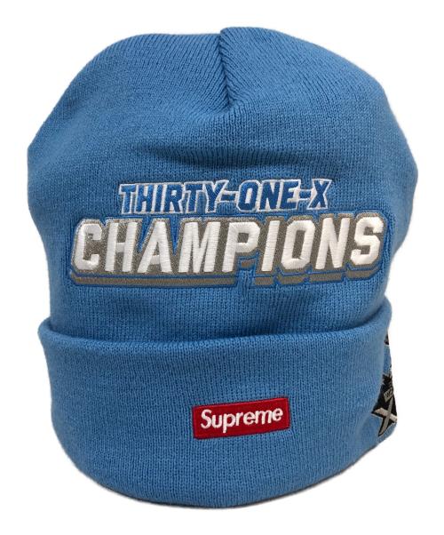 SUPREME（シュプリーム）Supreme (シュプリーム) New Era (ニューエラ) Football Beanie ブルーの古着・服飾アイテム
