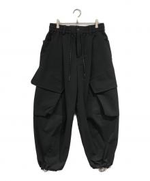 CLESSTE（クレスト）の古着「SOFT SHELL WIDE CAGO PANTS」｜ブラック