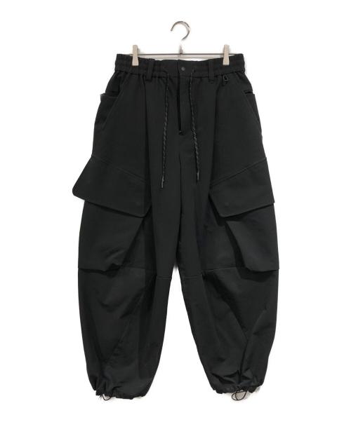 CLESSTE（クレスト）CLESSTE (クレスト) SOFT SHELL WIDE CAGO PANTS ブラック サイズ:SIZE 1の古着・服飾アイテム