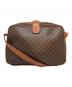 CELINE (セリーヌ) マカダム柄ショルダーバッグ ブラウン：20000円