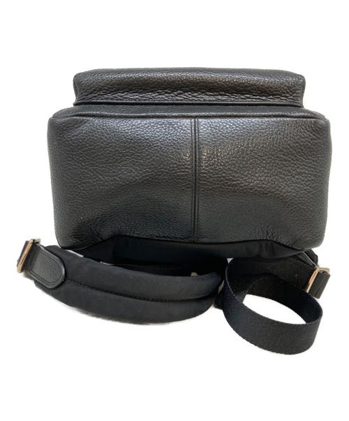 COACH（コーチ）COACH (コーチ) チャーリー ペブルドレザー ミニ リュックサック ブラックの古着・服飾アイテム
