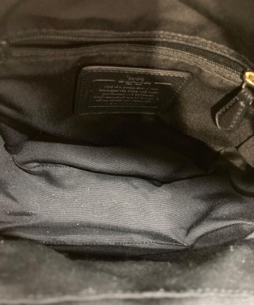 COACH（コーチ）COACH (コーチ) チャーリー ペブルドレザー ミニ リュックサック ブラックの古着・服飾アイテム