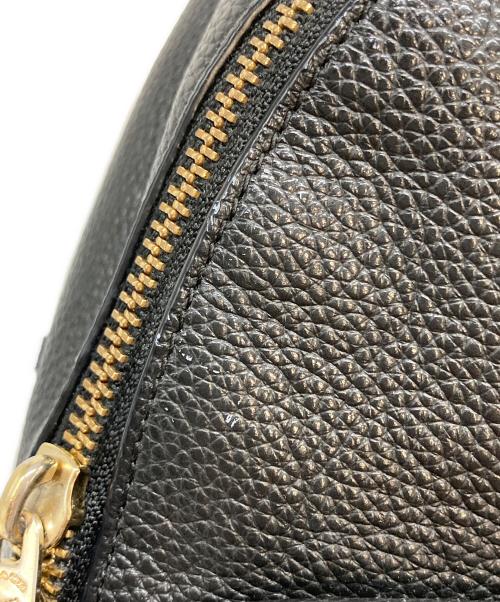 COACH（コーチ）COACH (コーチ) チャーリー ペブルドレザー ミニ リュックサック ブラックの古着・服飾アイテム