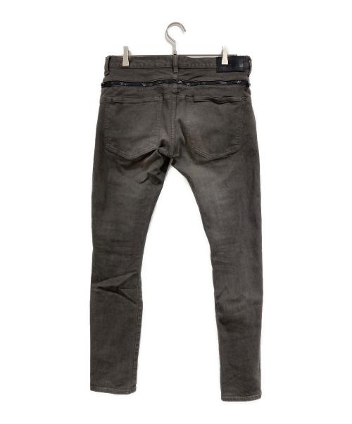 UNDERCOVER（アンダーカバー）UNDERCOVER (アンダーカバー) スキニーZIPパンツ グレー サイズ:SIZE 4の古着・服飾アイテム