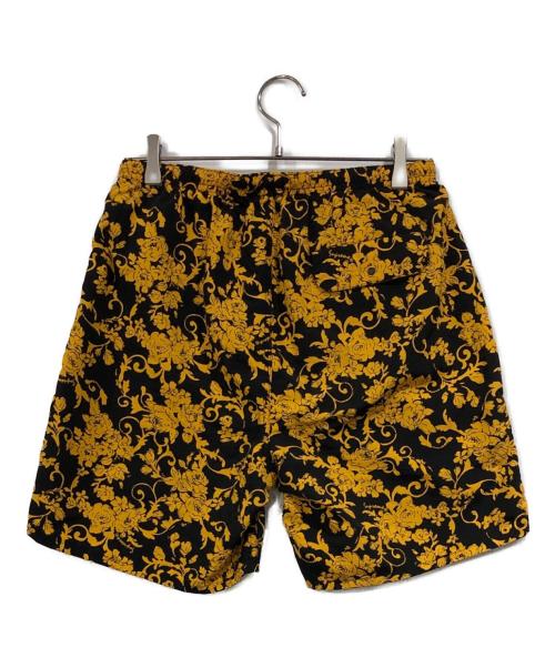 SUPREME（シュプリーム）Supreme (シュプリーム) Nylon Water Short Black Floral ブラック×イエロー サイズ:SIZE Sの古着・服飾アイテム