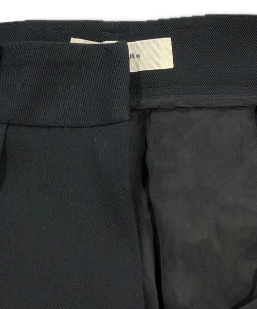 TODAYFUL（トゥデイフル）TODAYFUL (トゥデイフル) Doubletuck Twill Trousers ブラック サイズ:SIZE 38の古着・服飾アイテム