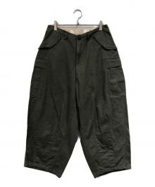is-ness（イズネス）の古着「NU MILITARY BALLOON PANTS」｜グリーン