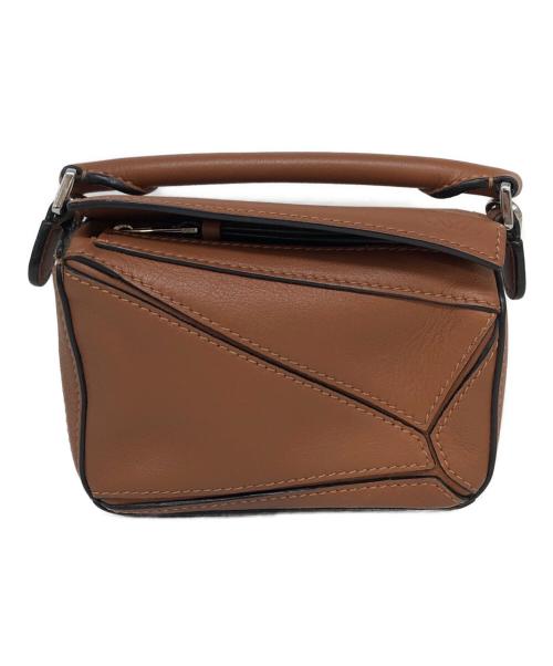 LOEWE（ロエベ）LOEWE (ロエベ) ナノパズルバッグ ブラウンの古着・服飾アイテム