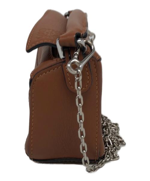 LOEWE（ロエベ）LOEWE (ロエベ) ナノパズルバッグ ブラウンの古着・服飾アイテム
