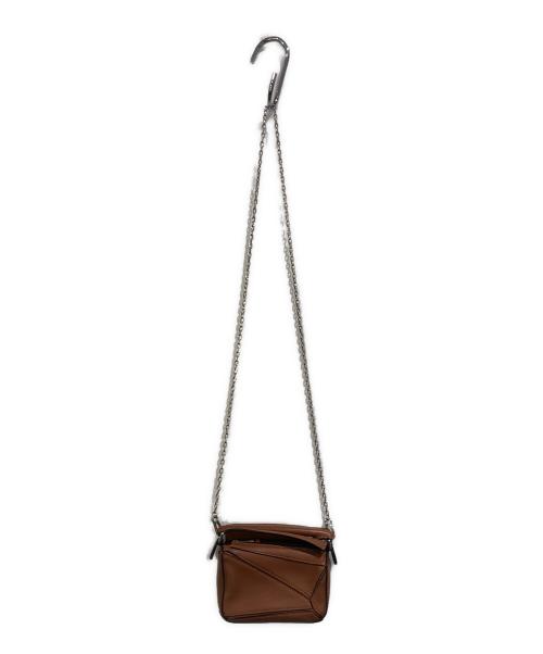 LOEWE（ロエベ）LOEWE (ロエベ) ナノパズルバッグ ブラウンの古着・服飾アイテム