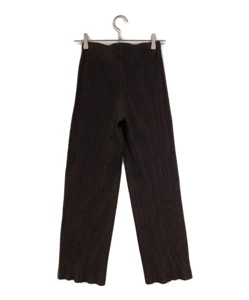 ISSEY MIYAKE（イッセイミヤケ）ISSEY MIYAKE (イッセイミヤケ) プリーツパンツ ブラウン サイズ:SIZE 0の古着・服飾アイテム