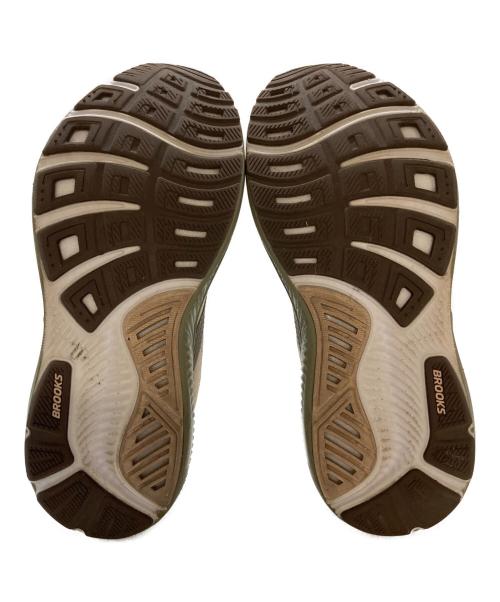 BROOKS（ブルックス）BROOKS (ブルックス) Ghost 17 ベージュ×グリーン サイズ:26の古着・服飾アイテム