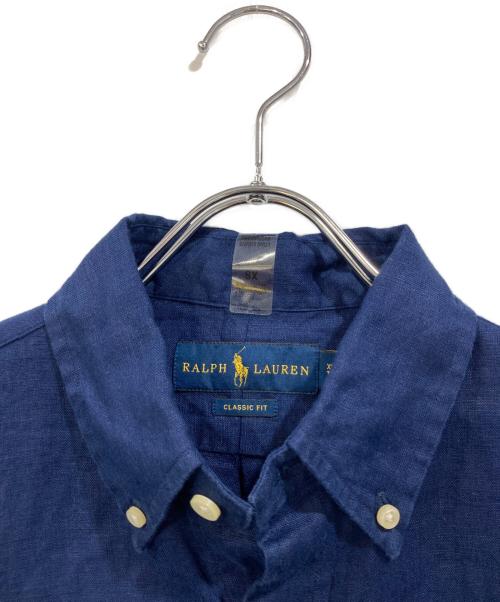 POLO RALPH LAUREN（ポロ・ラルフローレン）POLO RALPH LAUREN (ポロ・ラルフローレン) リネンシャツ ネイビー サイズ:SIZEXSの古着・服飾アイテム