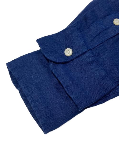 POLO RALPH LAUREN（ポロ・ラルフローレン）POLO RALPH LAUREN (ポロ・ラルフローレン) リネンシャツ ネイビー サイズ:SIZEXSの古着・服飾アイテム