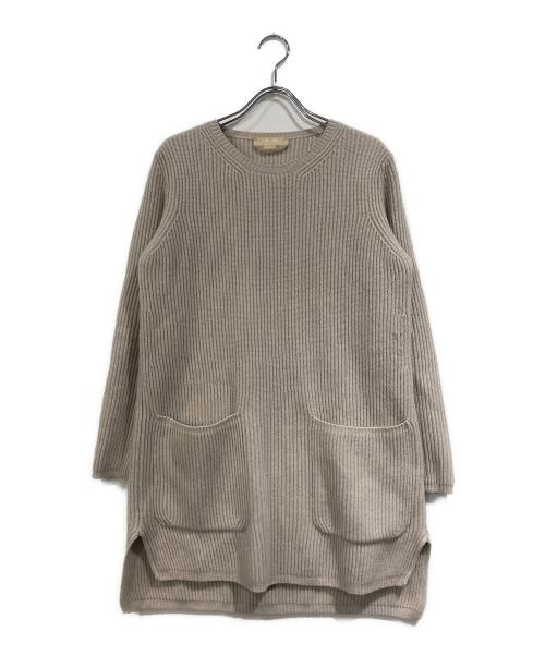 'S Max Mara（エスマックスマーラ）'S Max Mara (エスマックスマーラ) ニットワンピース アイボリー サイズ:SIZE Sの古着・服飾アイテム