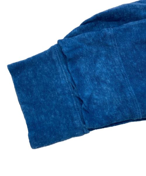 Pate a chou（パトアシュ）pate a chou (パトアシュ) インディゴ染め長袖カットソー ブルー サイズ:不明の古着・服飾アイテム
