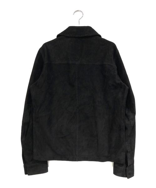 EMMETI（エンメティ）EMMETI (エンメティ) スエードジャケット ブラック サイズ:SIZE 44の古着・服飾アイテム
