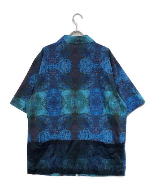 HERALBONY（ヘラルボニー）HERALBONY (ヘラルボニー) エアフロージップシャツ「リーフ」 ブルー サイズ:SIZE Freeの古着・服飾アイテム