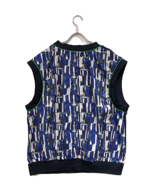 HERALBONY（ヘラルボニー）HERALBONY (ヘラルボニー) アートVネックベスト「海」 ネイビー サイズ:SIZE Freeの古着・服飾アイテム