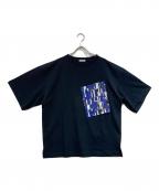 HERALBONYヘラルボニー）の古着「ポケットプリントT「海」」｜ネイビー