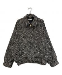 Couture d'adam（クチュールドアダム）の古着「Summer Tweed ZIP JK」｜ホワイト×ブラック
