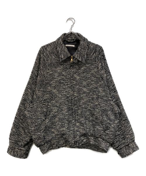 Couture d'adam（クチュールドアダム）COUTURE D'ADAM (クチュールドアダム) Summer Tweed ZIP JK ホワイト×ブラック サイズ:38の古着・服飾アイテム