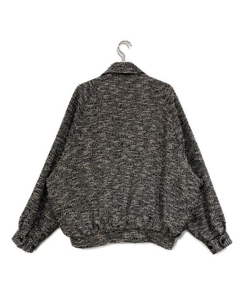 Couture d'adam（クチュールドアダム）COUTURE D'ADAM (クチュールドアダム) Summer Tweed ZIP JK ホワイト×ブラック サイズ:38の古着・服飾アイテム