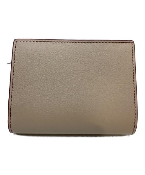 LOEWE（ロエベ）LOEWE (ロエベ) パズルコンパクトウォレット ベージュ×ブルーの古着・服飾アイテム