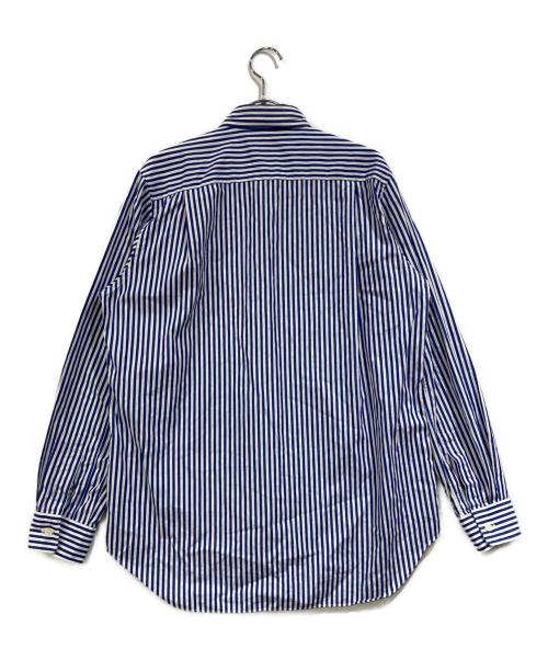 PLAY COMME des GARCONS（プレイコムデギャルソン）PLAY COMME des GARCONS (プレイコムデギャルソン) STRIPE SHIRT ブルー サイズ:Sの古着・服飾アイテム