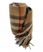 BURBERRY LONDONバーバリーロンドン）の古着「カシミヤマフラー」｜ベージュ