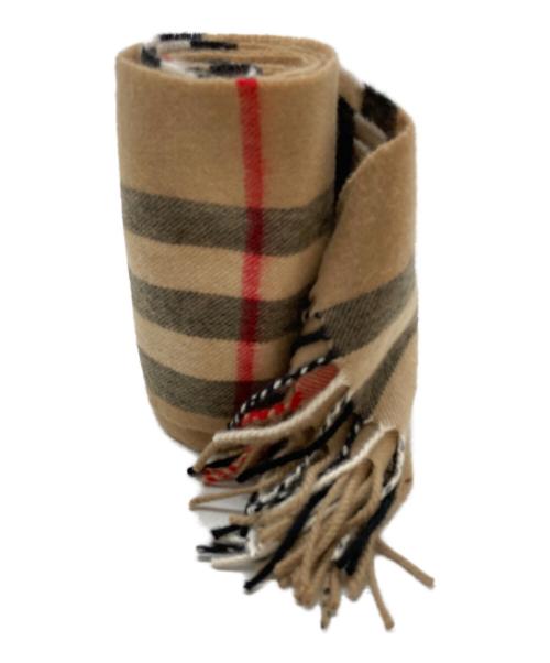 BURBERRY LONDON（バーバリーロンドン）BURBERRY LONDON (バーバリーロンドン) カシミヤマフラー ベージュ サイズ:168×30の古着・服飾アイテム