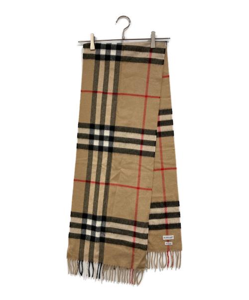 BURBERRY LONDON（バーバリーロンドン）BURBERRY LONDON (バーバリーロンドン) カシミヤマフラー ベージュ サイズ:168×30の古着・服飾アイテム